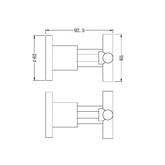 Nero X Plus Wall Top Assemblies - Brushed Gold